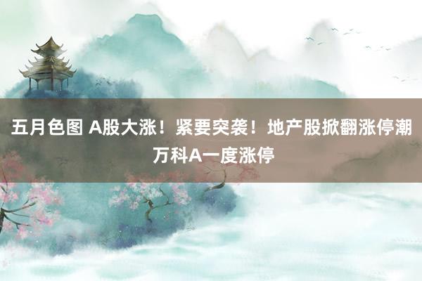 五月色图 A股大涨！紧要突袭！地产股掀翻涨停潮 万科A一度涨停