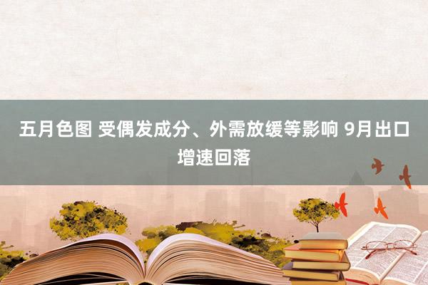 五月色图 受偶发成分、外需放缓等影响 9月出口增速回落