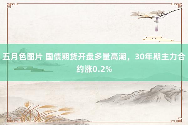 五月色图片 国债期货开盘多量高潮，30年期主力合约涨0.2%