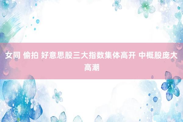 女同 偷拍 好意思股三大指数集体高开 中概股庞大高潮