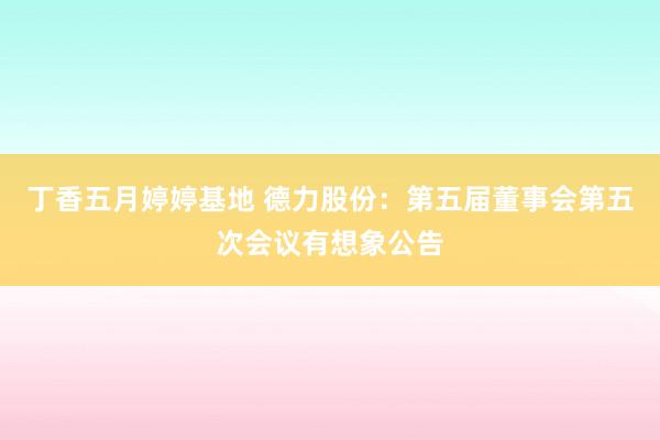 丁香五月婷婷基地 德力股份：第五届董事会第五次会议有想象公告