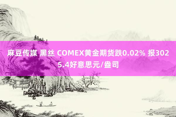 麻豆传媒 黑丝 COMEX黄金期货跌0.02% 报3025.4好意思元/盎司